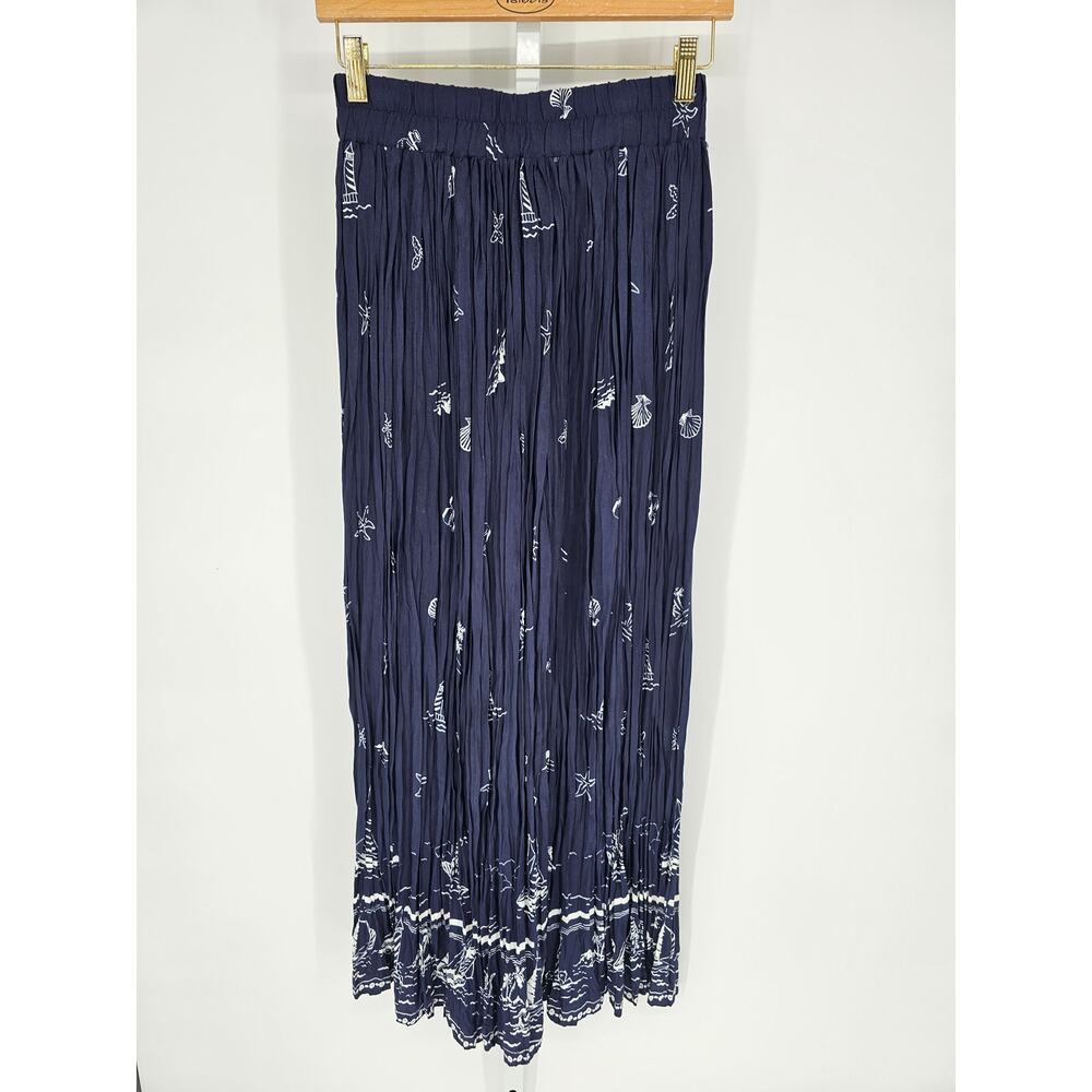 River Ridge Trading Co. Women's Rayon Vintage Ankle Length Printed Skirt Size S